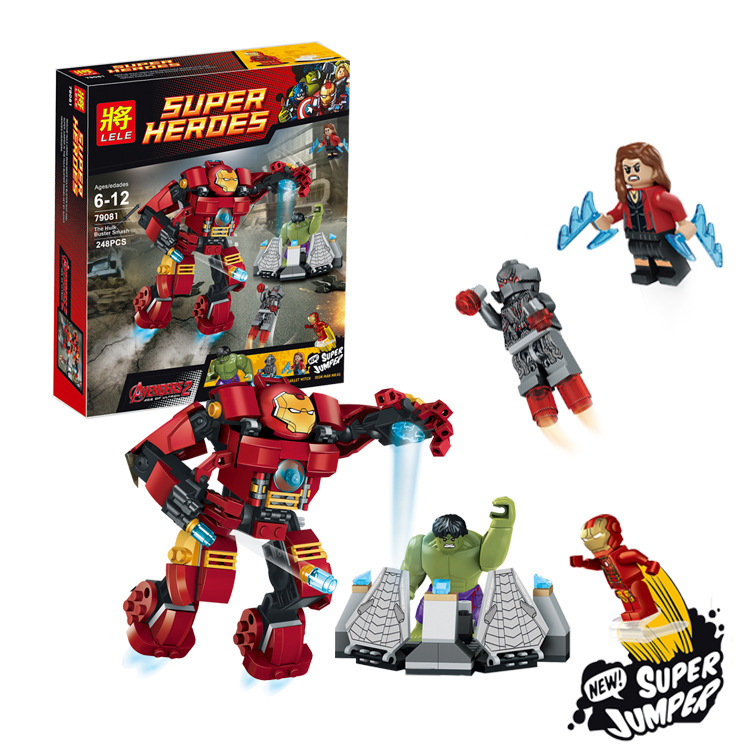 Big Figures Marvel Avengers Ultron Iron Man Hulkbuster fit Lego Building Blocks 